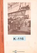 Karstens-Karstens 16A Internal Grinding Machine, Operations and Maintenance Manual 1964-16A-16B-01